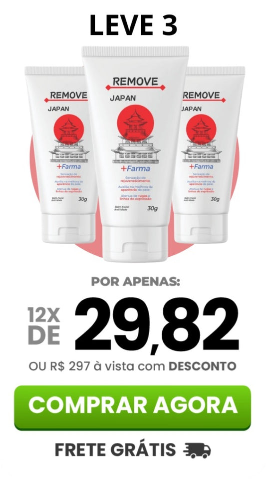 REMOVE JAPAN PASTA JAPONESA ANTI RUGAS KIT 3