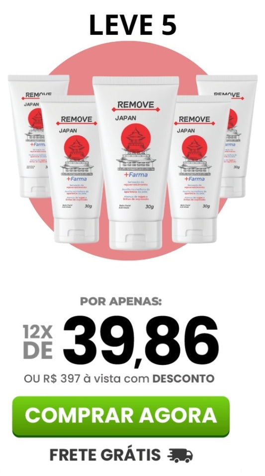 REMOVE JAPAN PASTA JAPONESA ANTI RUGAS KIT 5